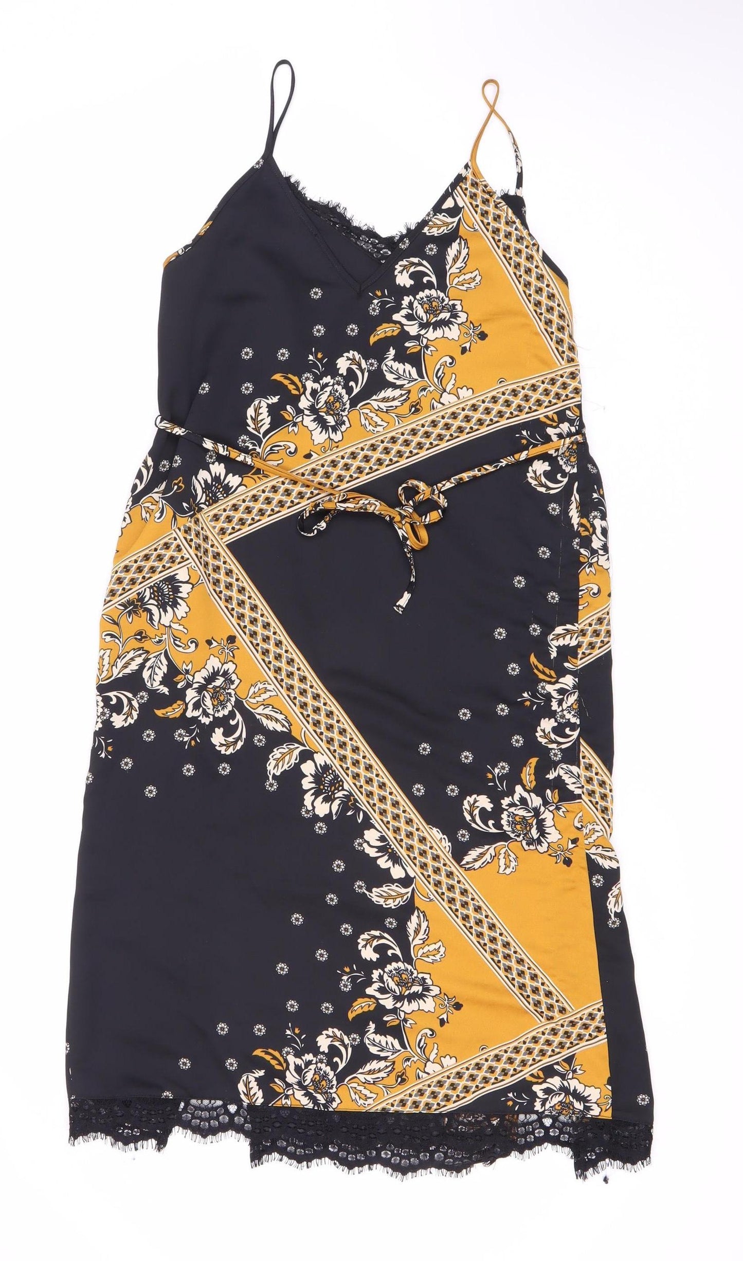 River Island Women's Multicoloured Slip Dress Size 8