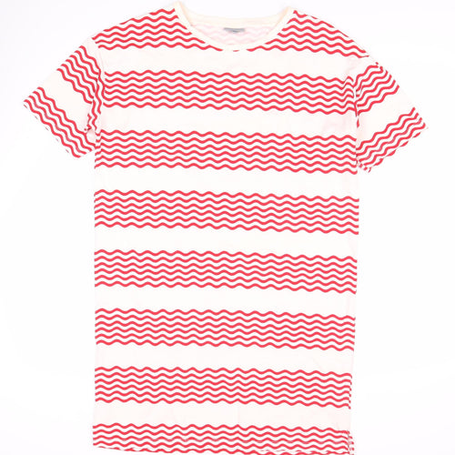 Oliver Bonas Women’s Red Striped T-Shirt Dress