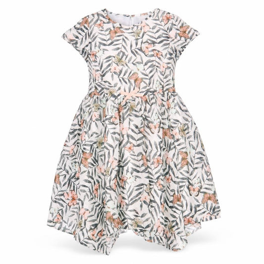 H&M Girls Butterfly Dress Size 12 Floral Print Lined