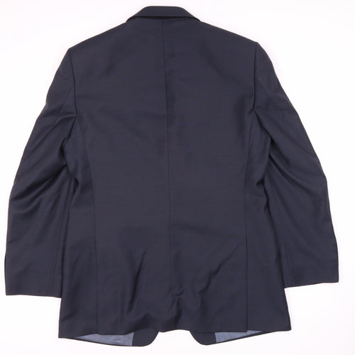 Marks and Spencer Men's Blue Wool Jacket Size L