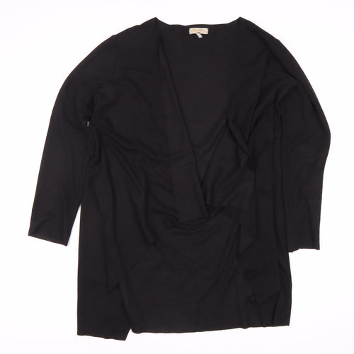 KimiKa Women's Black Open Front Cardigan Medium