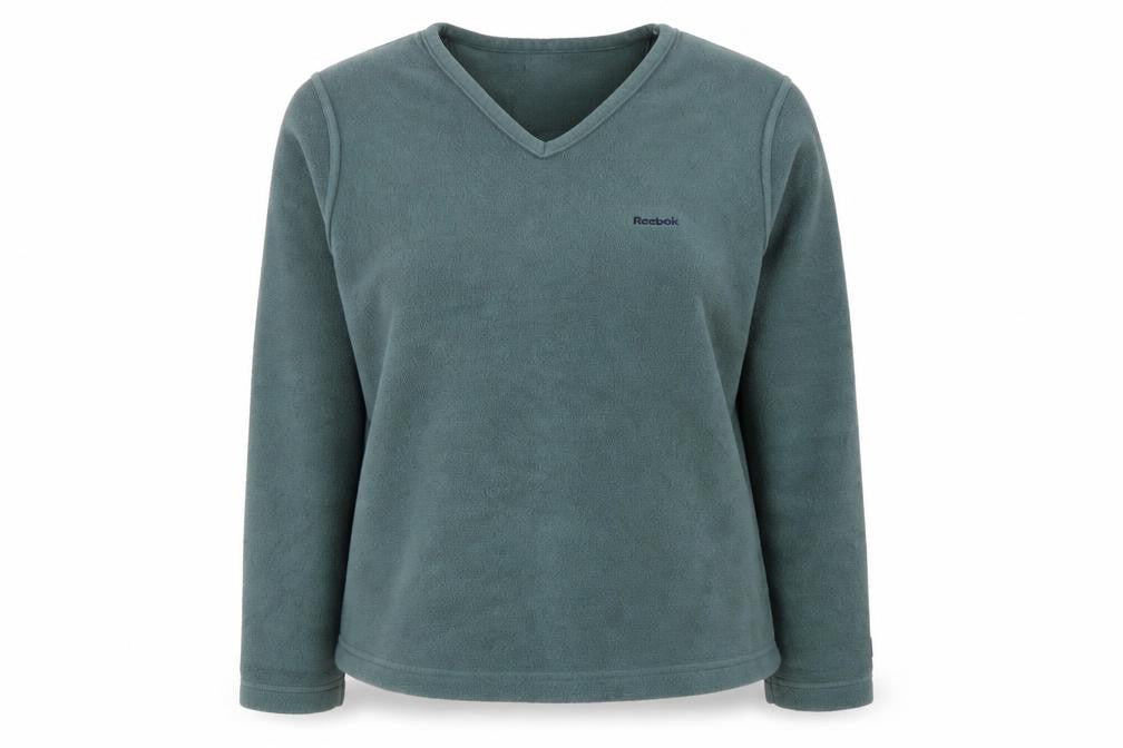 Front view of Reebok Women's Green Pullover Sweatshirt, size 12