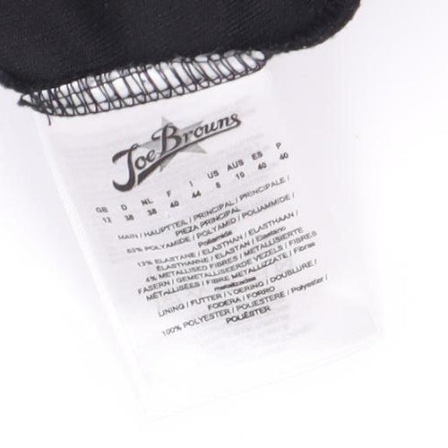 Tee-Jays Women's Black Polka Dot Blouse, Size Leads