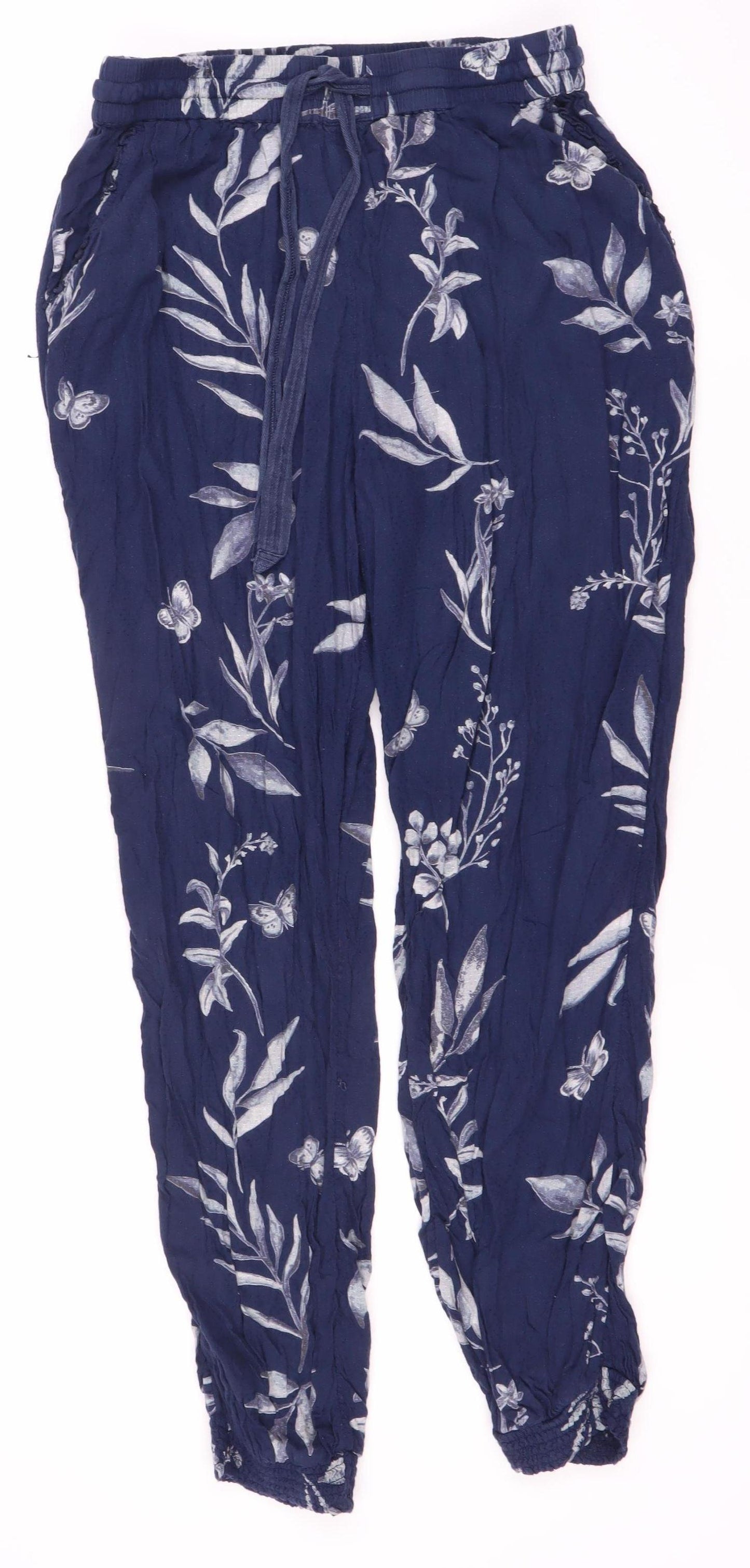 FatFace Women's Blue Floral Lounge Pants Size 10