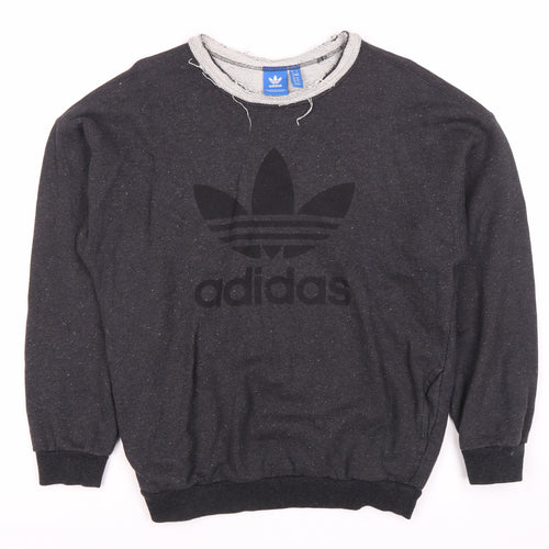 Adidas Women's Black Sweatshirt, UK 12, Pullover, Logo Design