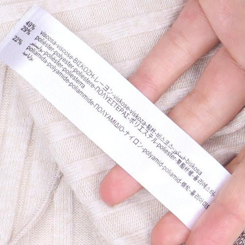 ZARA Women Beige Knit Dress, Long Sleeve, Size S