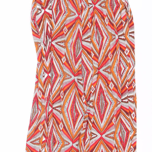 Topshop Women's Multicoloured Jumpsuit Size 12 Wide-Leg