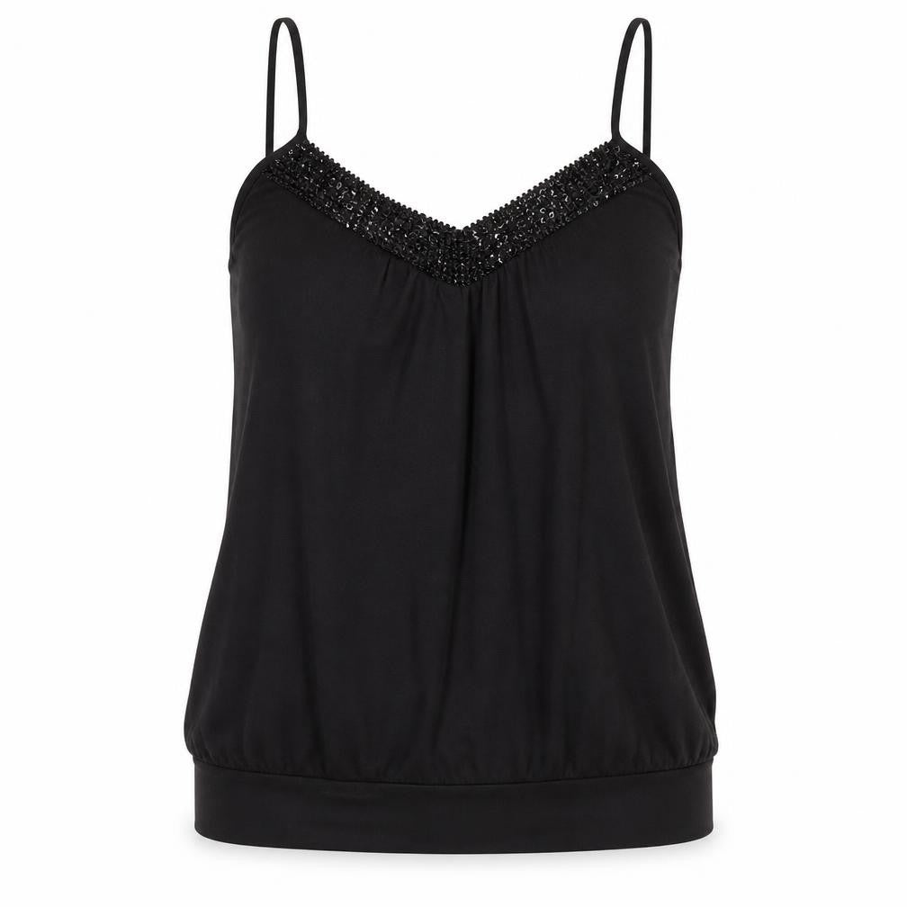 Front view of Max & Co. Women's Black Camisole Tank Top, size 14