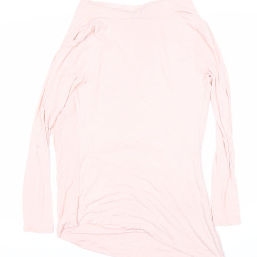 Please Eight Women's Pink XS Basic Long Sleeve Top