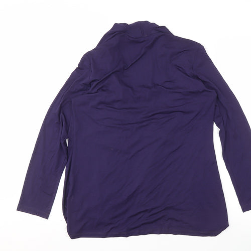 Alex & Co. Women's Purple Long Sleeve Top - Size 14