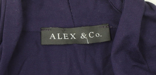 Alex & Co. Women's Purple Long Sleeve Top - Size 14