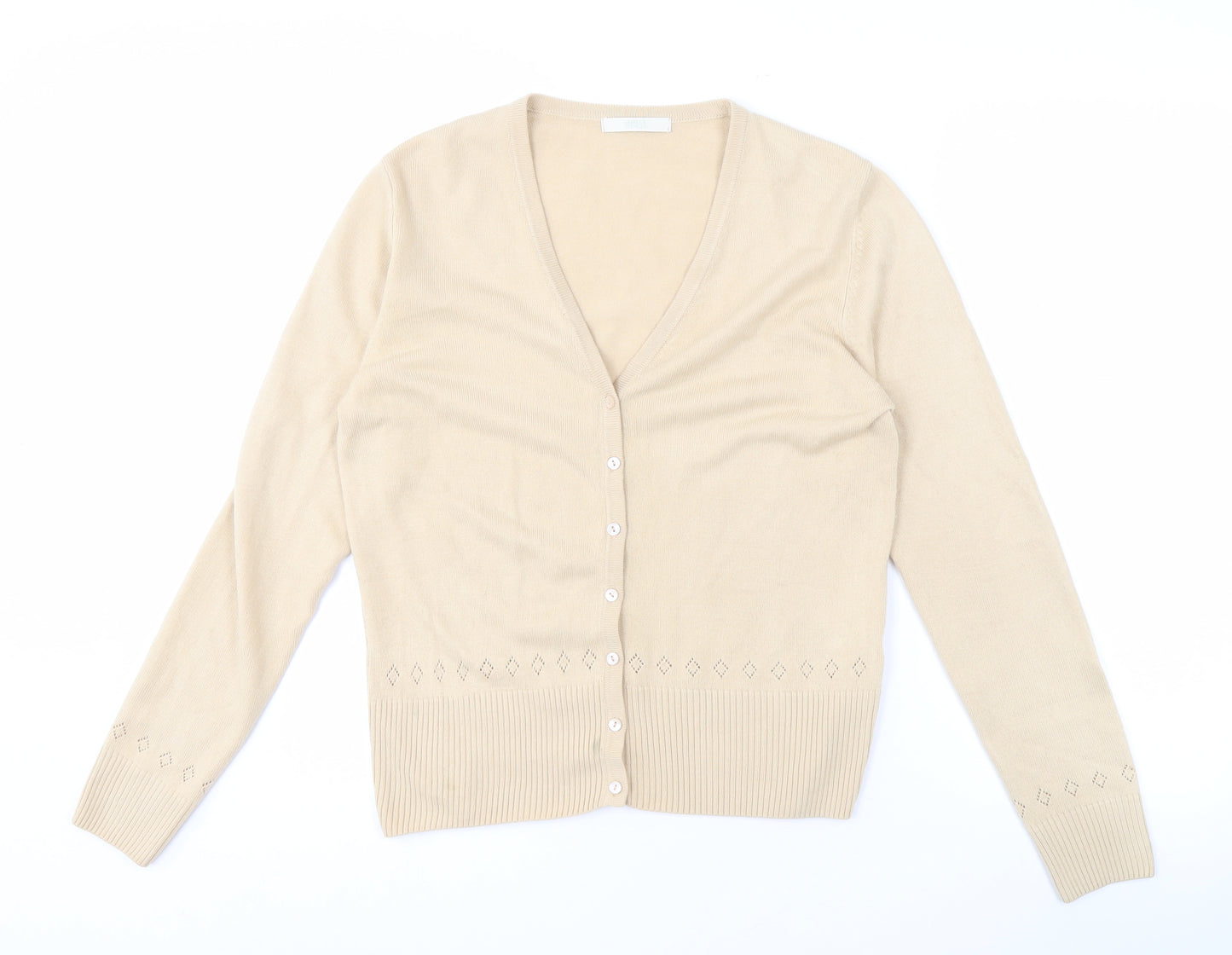 Marks and Spencer Beige Cardigan Women’s Size 12 V-Neck