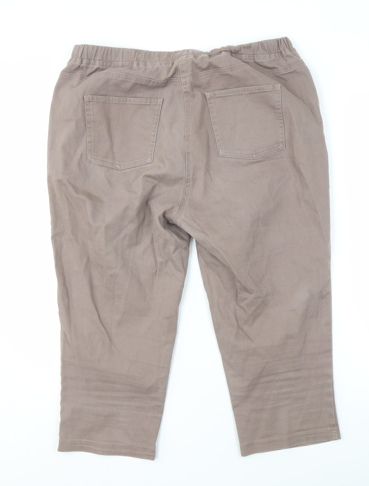 Damart Women's Brown Relaxed Trousers Size 16