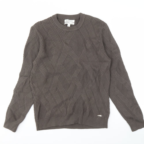 Marks and Spencer Men's Grey Pullover Jumper, Size S