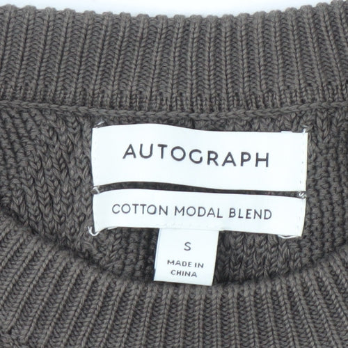 Marks and Spencer Men's Grey Pullover Jumper, Size S