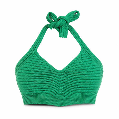 Manière De Voir Women's Green Camisole Halter Top XS