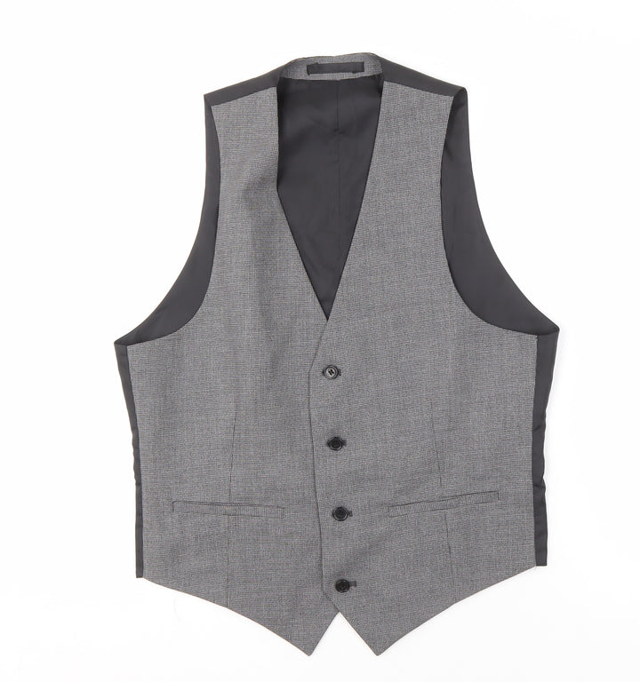 OneSixFive Men's Grey Waistcoat 38S Formal