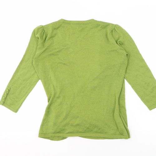 Laura Ashley Women’s Green Wrap Jumper Size 12