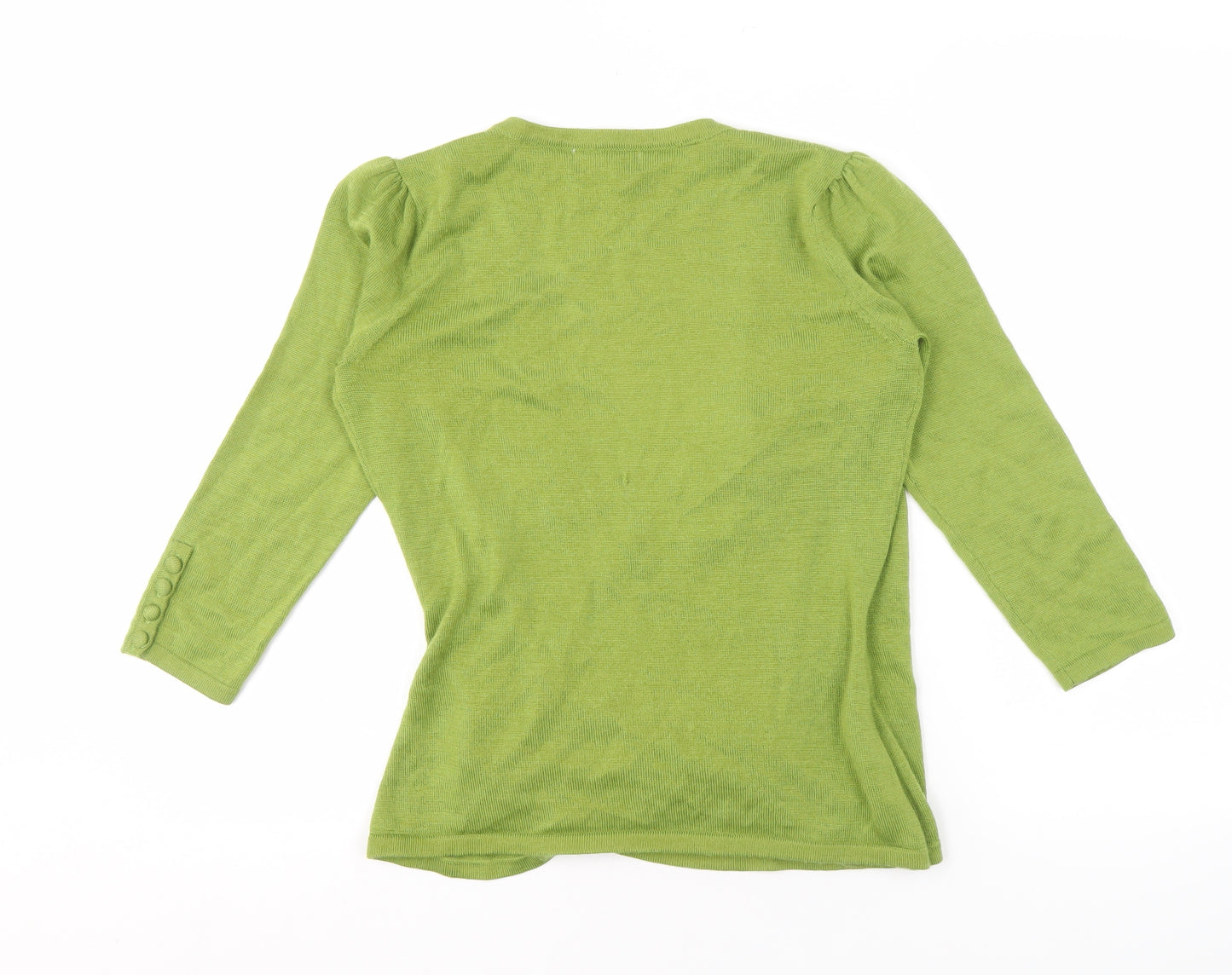 Laura Ashley Women’s Green Wrap Jumper Size 12