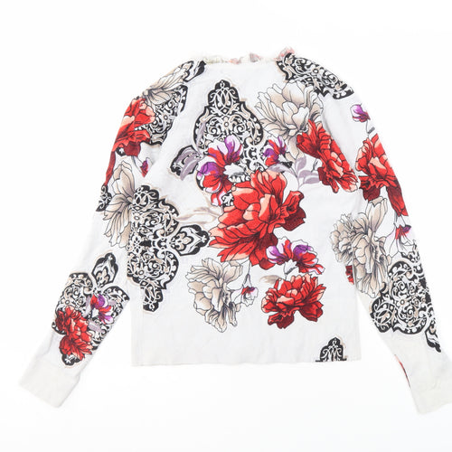 Roman Women's Multicoloured Floral Cardigan Size 10