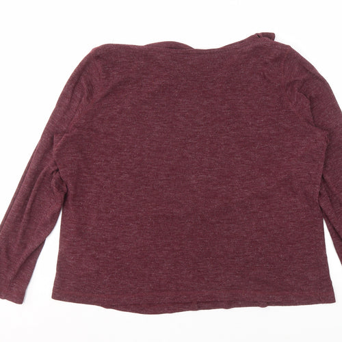 Regatta Women's Red Cowl Neck Long Sleeve Top Size 20