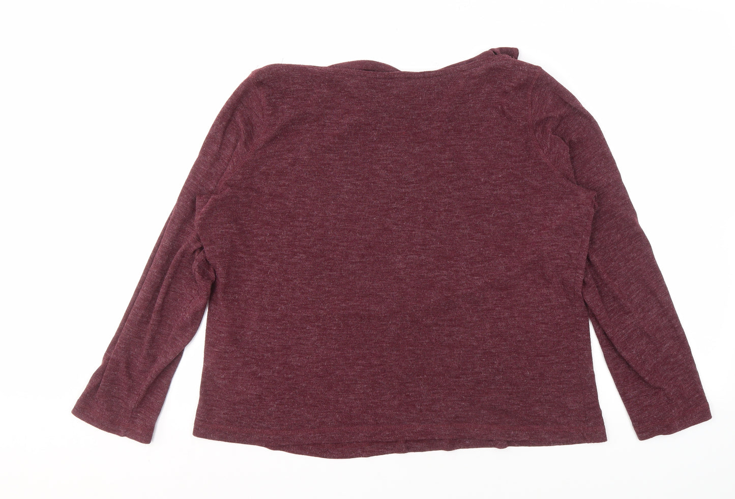 Regatta Women's Red Cowl Neck Long Sleeve Top Size 20