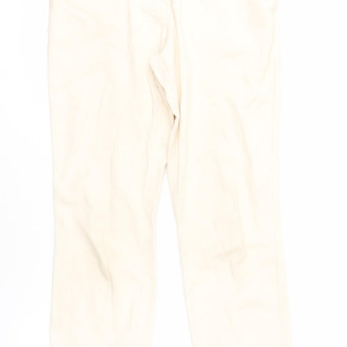 M&Co Women's Ivory Jeans Size 10 Cotton Blend