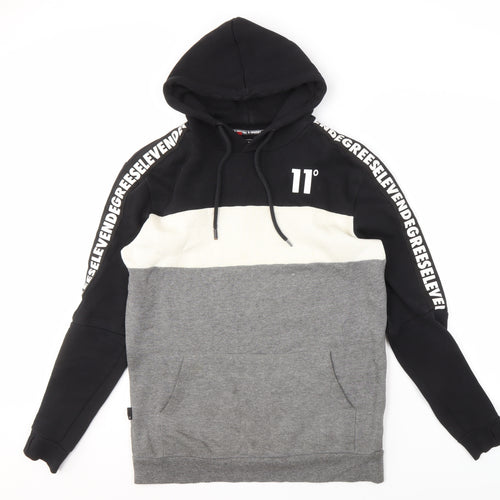 11 Degrees Men's Black Pullover Hoodie M