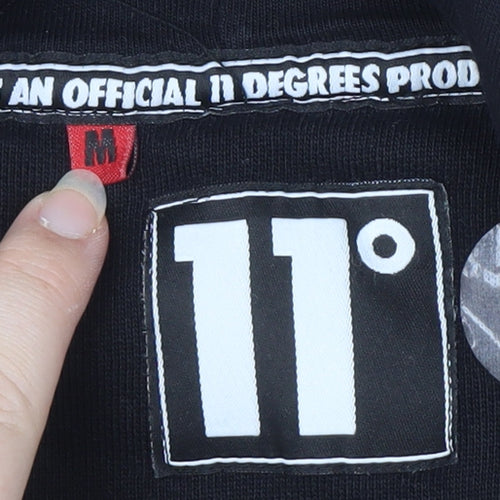 11 Degrees Men's Black Pullover Hoodie M