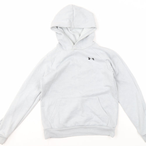 Under Armour Grey Boys Pullover Hoodie, 12 Years