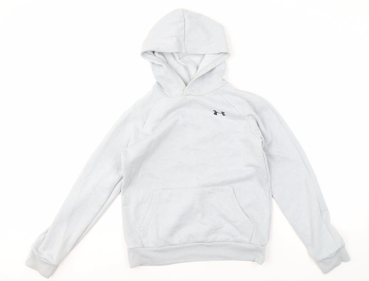 Under Armour Grey Boys Pullover Hoodie, 12 Years
