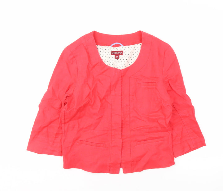 Merona Women's Red Cotton Jacket, Casual, Size S