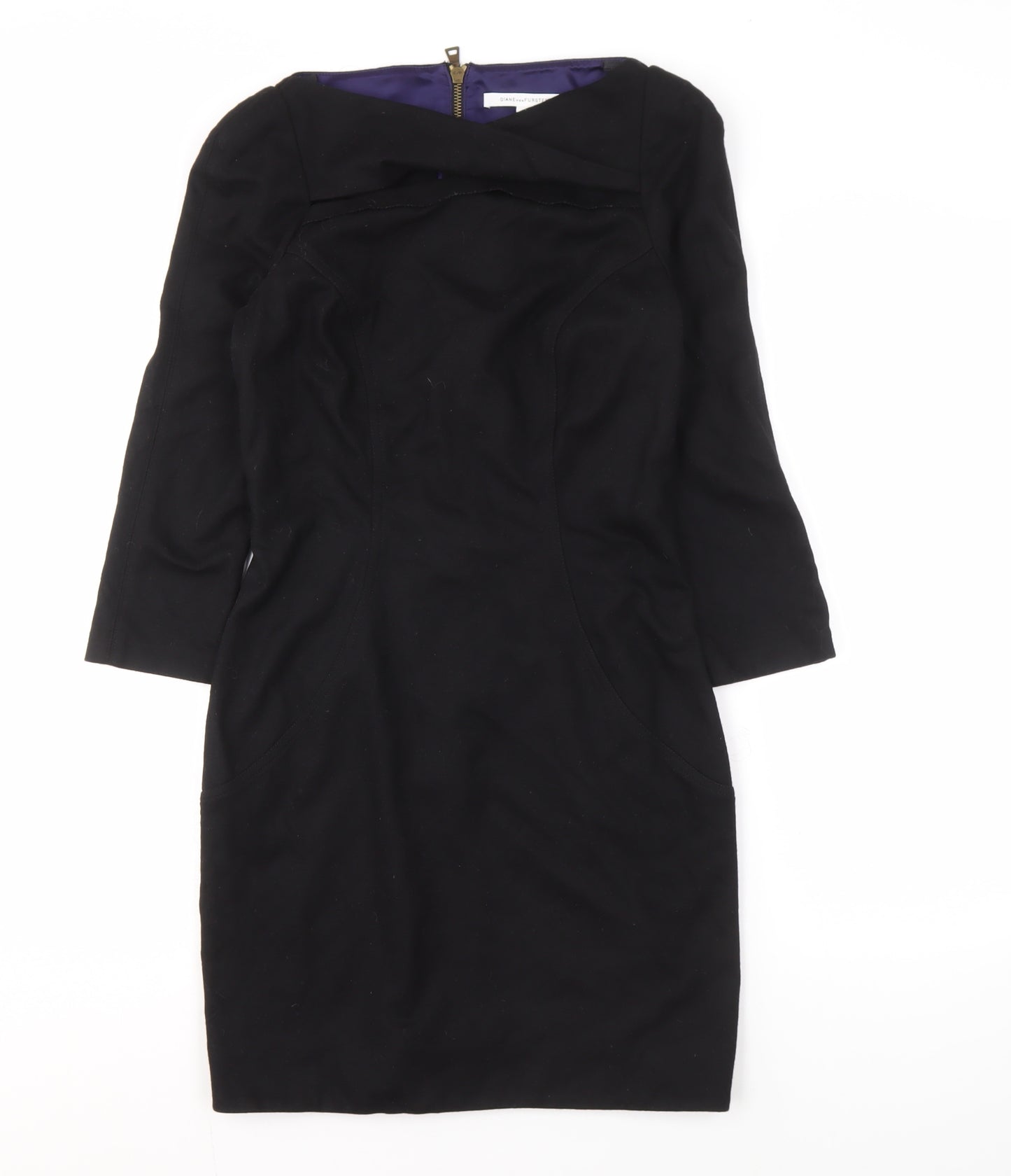 Diane von Furstenberg Women's Black Knee-Length Dress