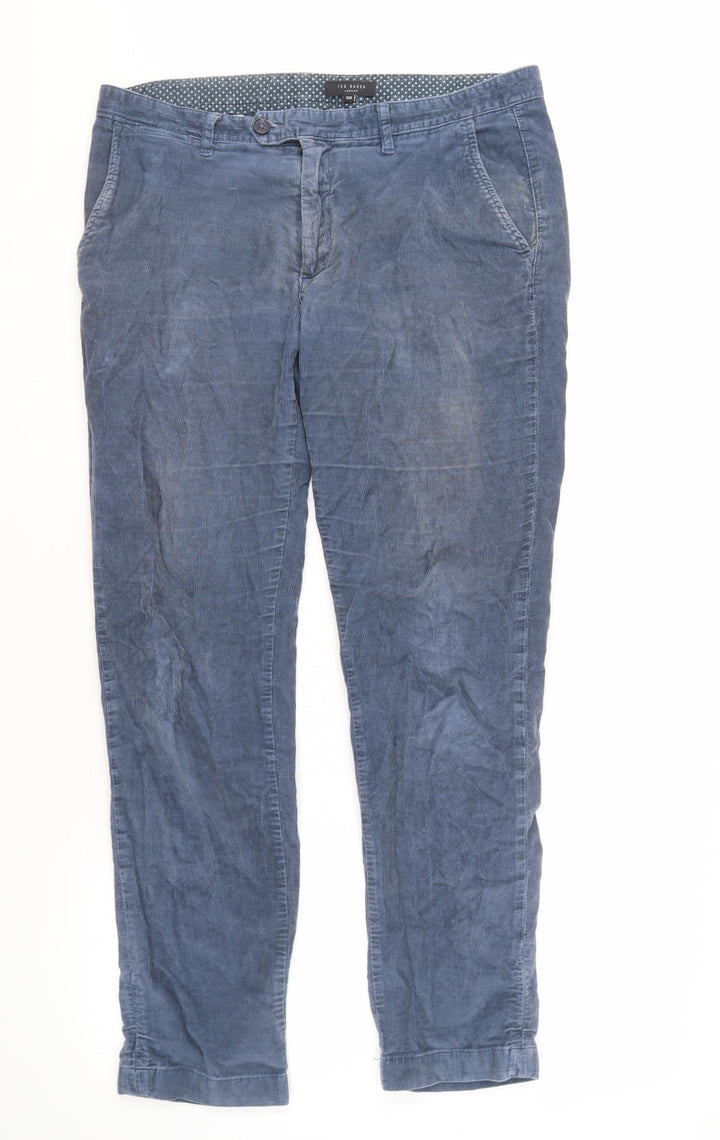 Ted Baker Men's Blue Corduroy Trousers - 32R