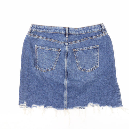 New Look Women's Blue Denim Pencil Skirt Size 14
