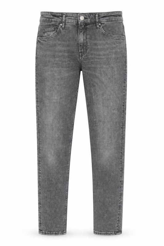 Front view of H&M Grey Skinny Denim Jeans for women’s -, size UK 10