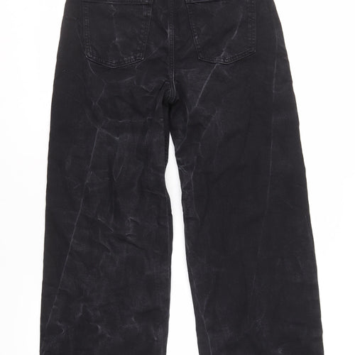 Marks and Spencer Black Wide-Leg Jeans, Women's Size 12 Tall