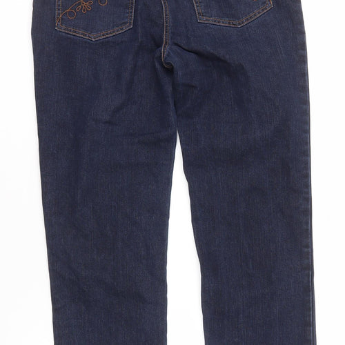 JoJo Maman Bébé Women's Blue Maternity Jeans, Size 8