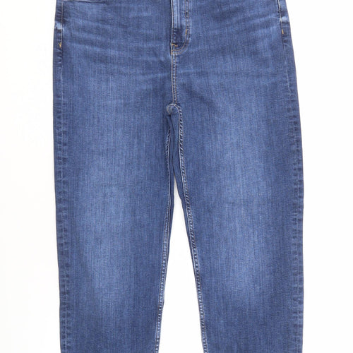 Marks and Spencer Women's Blue Straight Jeans Size 16