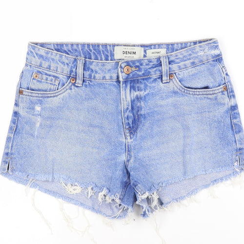 New Look Women's Blue Denim Hot Pants - Size 8 Casual
