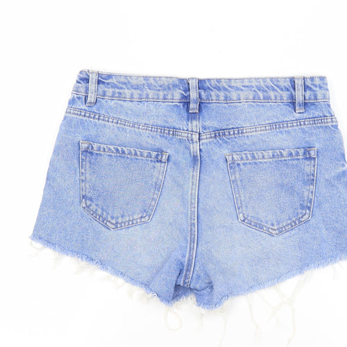 New Look Women's Blue Denim Hot Pants - Size 8 Casual