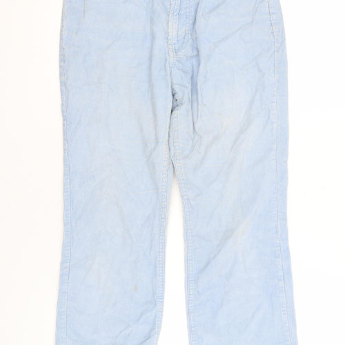 GAP Women's Blue Cropped Bootcut Trousers Size S