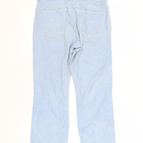 GAP Women's Blue Cropped Bootcut Trousers Size S