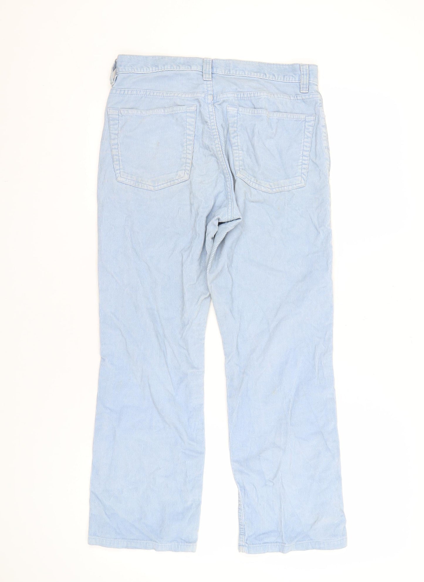 GAP Women's Blue Cropped Bootcut Trousers Size S