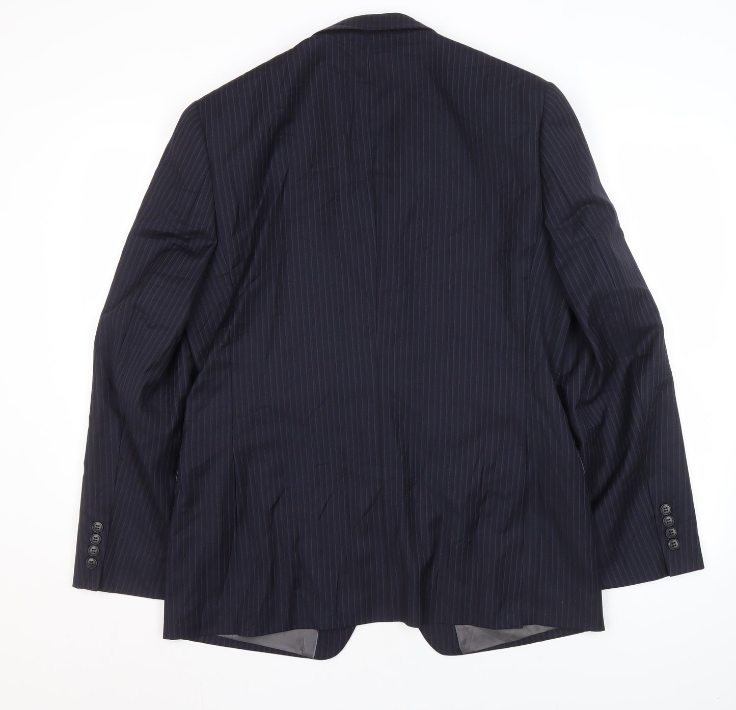 John Lewis Men's Blue Striped Blazer, Size 40R, Classic Fit