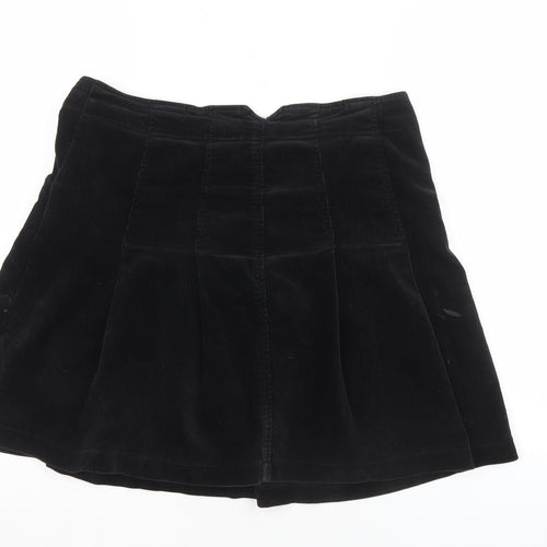 Hobbs Women's Black Corduroy Pleated Skirt Size 10