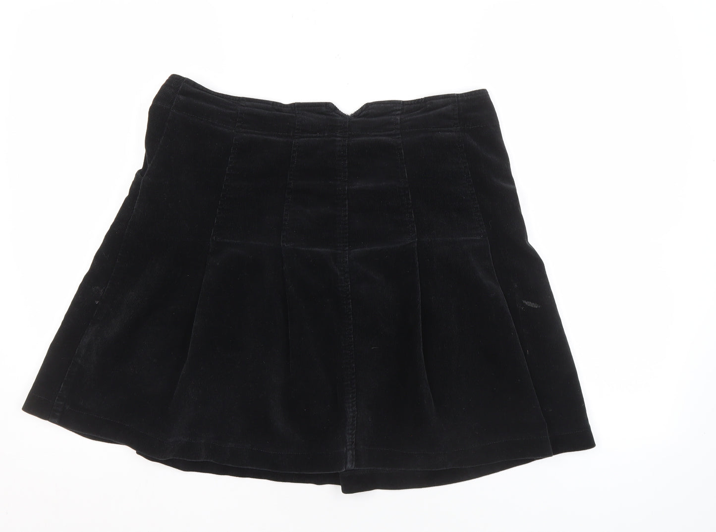 Hobbs Women's Black Corduroy Pleated Skirt Size 10