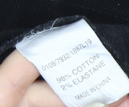 Hobbs Women's Black Corduroy Pleated Skirt Size 10