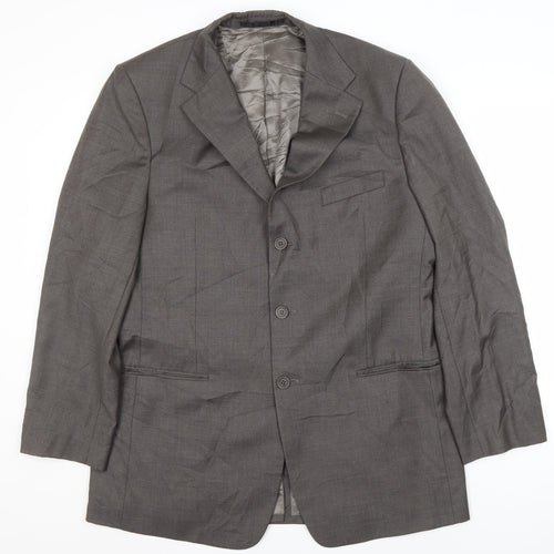 Marks and Spencer Grey Wool Blazer, Men's 42 Long