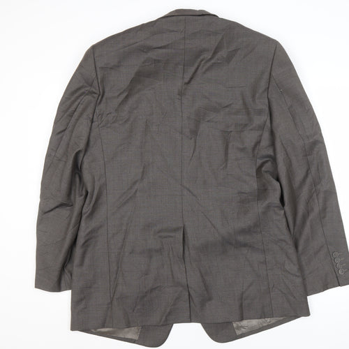 Marks and Spencer Grey Wool Blazer, Men's 42 Long